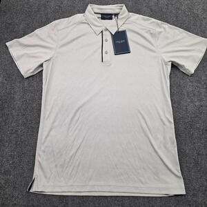 Cole Haan Mens Golf Cool Core Polo Shirt White Short Sleeve - M